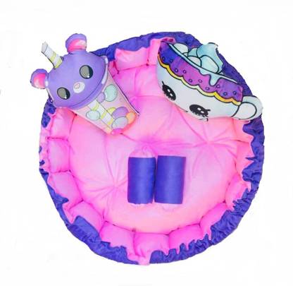 Trasip Home Kids Reversible Round Bed Standard Crib