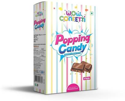 Wow confetti Popping Candy - (5 Units x 15g Each) Topping