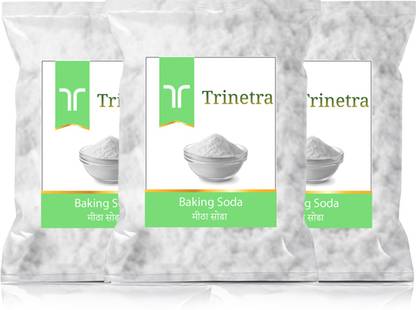Trinetra Best Quality Baking Soda 1000 gm each (Pack of 3) Baking Soda Powder