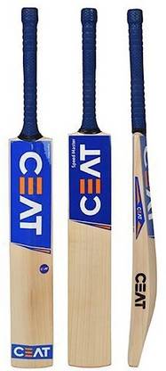 Ceat six hitman Bat with COVER Poplar Willow Cricket Bat For 15+ Yrs