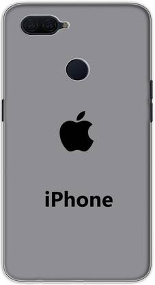 itrusto Back Cover for Oppo A12, Oppo A12 Apple Iphone Logo PRINTED BACK COVER