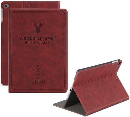 DuraSafe Cases Book Cover for iPad PRO 9.7 Inch 2016 [ A1673 / A1674 / A1675 ] Folio Deer Protective Sleek Design Smart Cover