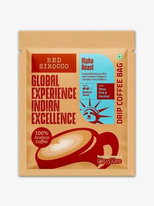 bayars Red Sirocco Alpha Roast Drip Bag Roast & Ground Coffee