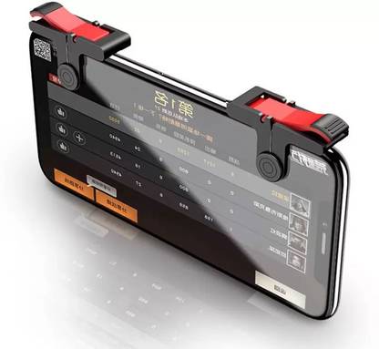 mandate Fire Shooter Controller Button Aim Key, shooter controller button,fire Free and aim button pubg game trigger for android phones pubg triggers red black, pubg triggers for android,pubg controller, Mobile Game Joystick, Cell Phone Game controller PUBG Trigger all smart phone compatible Sensitive Shoot/aim Buttons L1 R1 Trigger Mobile Game Controller compatible with all android & IOS smart phone  Gaming Accessory Kit