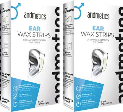 Andmetics Ear Wax Strips for Men - Pack of 2 Strips