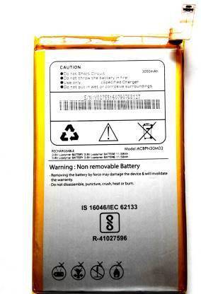 Full Life Mobile Battery For  Micromax Canvas 6 E485 ACBPN30M03