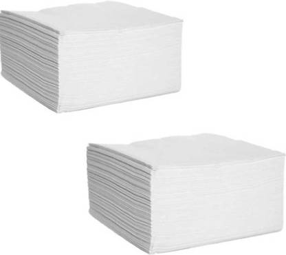 World Wide Villa 2 PACK OF NAPKIN TISSUE PAPER FOR MULTI PURPOSE White Paper Napkins