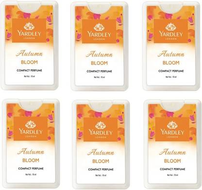 Yardley London 6 Autumn Bloom Compact Perfume, 18 ml each (Pack of 6) Perfume  -  108 ml