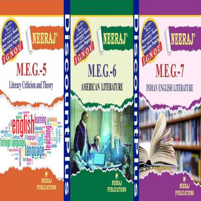 IGNOU 2st ईयर मा इंग्लिश नीरज बुक कॉम्बो मेग 5, मेग 6 एंड मेग 7 डिस्काउंट प्लस
