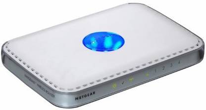 NETGEAR WPN824 RangeMax Wireless Router - Wireless router - 4-port switch - 802.11 Super G, 802.11b/g - desktop Router 2.4 GHz 100 Mbps Wifi Speed Single Band Internal Antenna Ethernet (Cable Broadband)