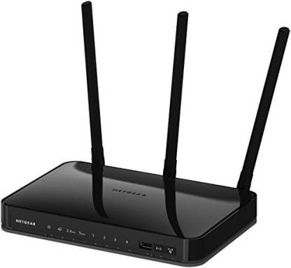 NETGEAR AC750 Dual Band Wi-Fi Gigabit Router (R6050),Black 100 Mbps Router