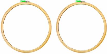 vahvaa Wooden Embroidery Ring Frame Hoop Size 12 Inches 2 Pcs Combo
