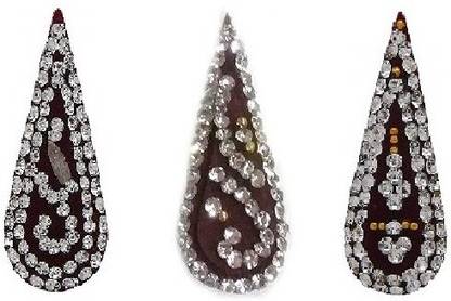 Vama Fashions Wedding Bridal Bindis Dulhan Bindi Tilak Sticker Forehead Multicolor Bindis