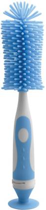 FISHER-PRICE Premium Silicone 2 in 1 Bottle & Nipple Cleaning Brush Set | Scratch & BPA Free
