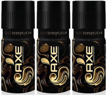 AXE Dark Temptation Deodorant Spray - For Men 150*3 (450 ml) Body Spray  -  For Men