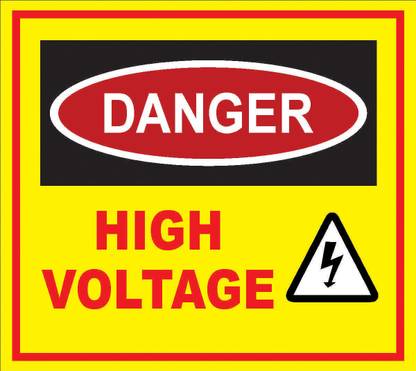 imbue HIGH VOLTAGE Emergency Sign