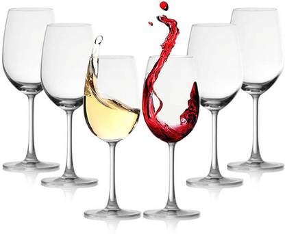 Crystalarc (Pack of 6) 345ML Wine Fine Glass Set of 6 Glass Set Wine Glass