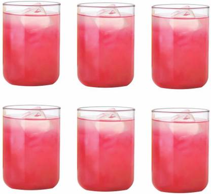 BOROSIL (Pack of 6) Vision Glass Set of 6, 294 ml, Borosilicate Glass, Microwave Safe Glass Water/Juice Glass