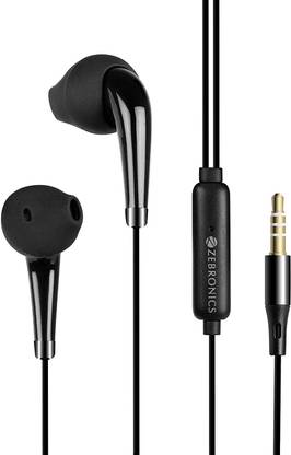 ZEBRONICS Calyx, with In-Line Mic, 3.5mm Jack, 12mm Drivers, Deep Bass, Durable Wired