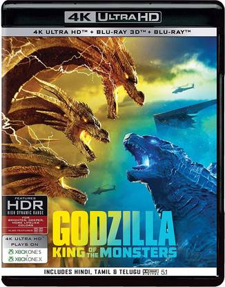 Godzilla: King of the Monsters (4K UHD + Blu-ray 3D + Blu-ray) (3-Disc)
