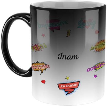FABTODAY Best Gift for Birthday - Color Changing Magic, Name - Inam Ceramic Coffee Mug