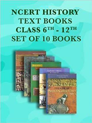 NCERT History Text Books Class 6 To 12 Book Set (English Medium)