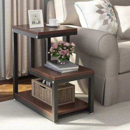 Brookwood Sheesham Wood Metallic Sofa, Side Table Designs For Living Room