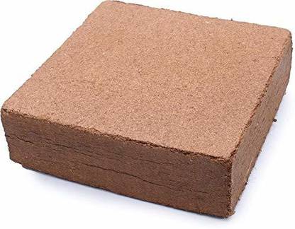 greenup 100% Organic Cocopeat Brick /Coco Fiber/Coco Peat Block /Coir Pith/4500-5000 grm.. Manure, Potting Mixture, Husk