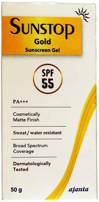 SUNSTOP Sunscreen - SPF 50 PA+++ GOLD SUNSCREEN GEL,