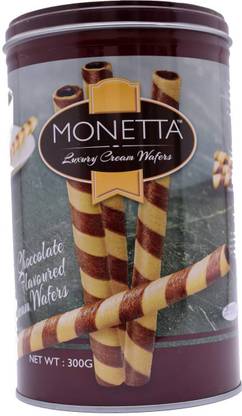 Monetta Wafer - Chocolate Flavoured (pack of 1) Waffles on a stick
