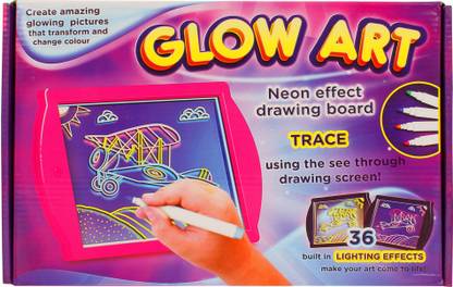 SMN Glow Art Neon Effect Drawing Baord