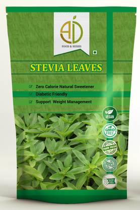 A D FOOD & HERBS ORGANIC DRIED STEVIA / STEVIA LEAVES 100 GMS Sweetener