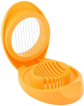 flex Flex Egg Cutter, Egg Slicer, Boiled Eggs Cutter, Stainless Steel Cutting Wires, Multi Purpose Slicer | Egg Cutter for Hard Boiled Eggs | Egg Cutter Slicer (Multicolor Pack of 1) Egg Slicer