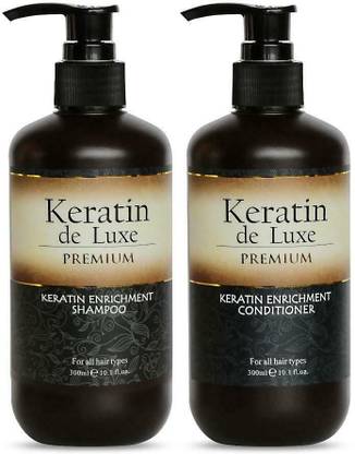 KERATIN DE LUXE Shampoo & Conditioner 300 ml Each