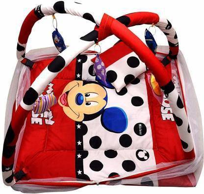 Chote Janab Cotton Bedding Set Play Gym with Mosquito Net Baby Bed crib