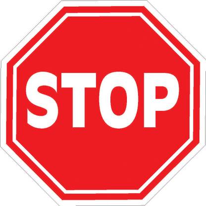 imbue Stop Notice Board Emergency Sign