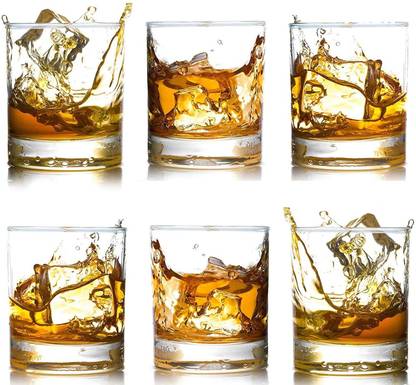Manar (Pack of 6) Clear And Simple Glass Glass Set Whisky Glass