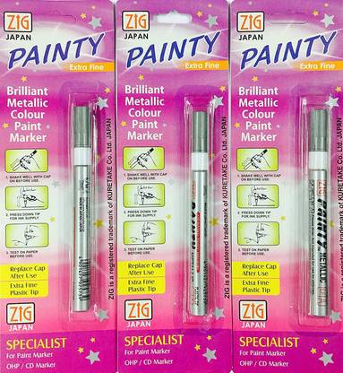 Zig Painty Metalic Silver Marker Pen
