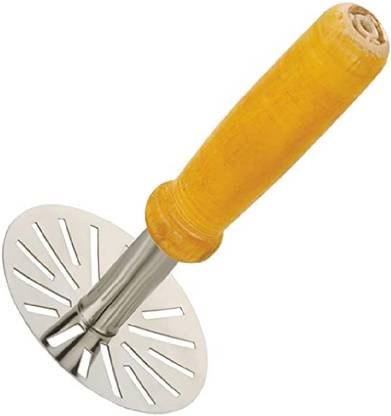 VIVAAN Vivaan wooden potato vegetable masher Steel Masher