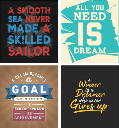 Motivationa quote Paper Print