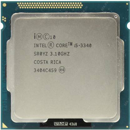 Intel i5 3340 3.1 GHz Upto 3.3 GHz LGA 1155 Socket 4 Cores 6 MB Smart Cache Desktop Processor
