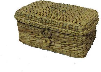 Mishita Collections Bamboo Brown Rattan/Cane/Woven Tissue Box Handmade Cover Holder Storage Basket