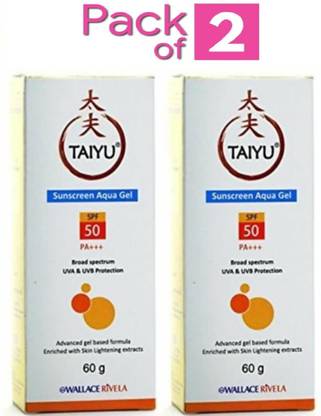 Taiyu Sunscreen - SPF 50 PA+++ SUNSCREEN AQUA GEL (PACK OF 2)...
