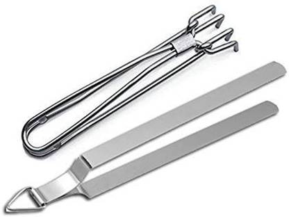 RAU MA Roti Chimta Tong With Pakkad Roti Chimta Tong With Pakkad 27 cm Roasting, Utility Tongs