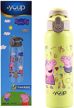 यूप पेप्पा पिग, इन्सुलेटेड स्टेनलेस स्टील 600 ml वाटर बॉटल