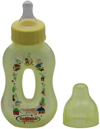 camera Presents Baby Easy Hold & Suck Bottle, Newest & Safest Feeder (140ml, Yellow) - 140 ml