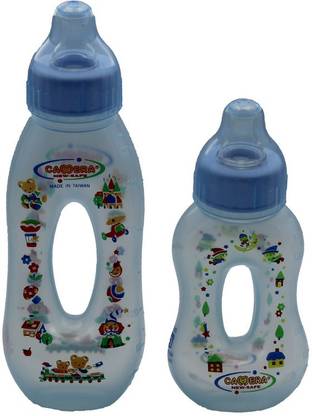 camera Presents Baby Easy Hold & Suck Bottle, Newest & Safest Feeder, Pack Of 2, (140ml & 240ml, Blue) - 240 ml