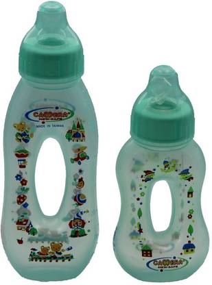 camera Presents Baby Easy Hold & Suck Bottle, Newest & Safest Feeder, Pack Of 2, (140ml & 240ml, Green) - 240 ml