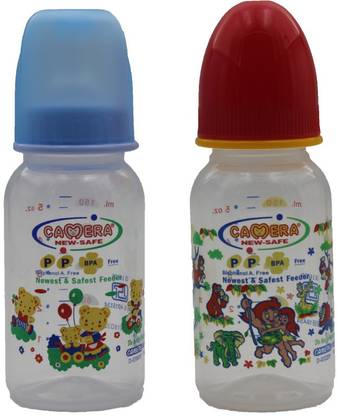 camera Presents Baby Newest & Safest Feeder, Pack Of 2,(150ML, MULTI-COLORED) - 150 ml