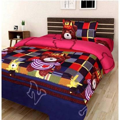 MJJ 180 TC Microfiber Single Printed Flat Bedsheet